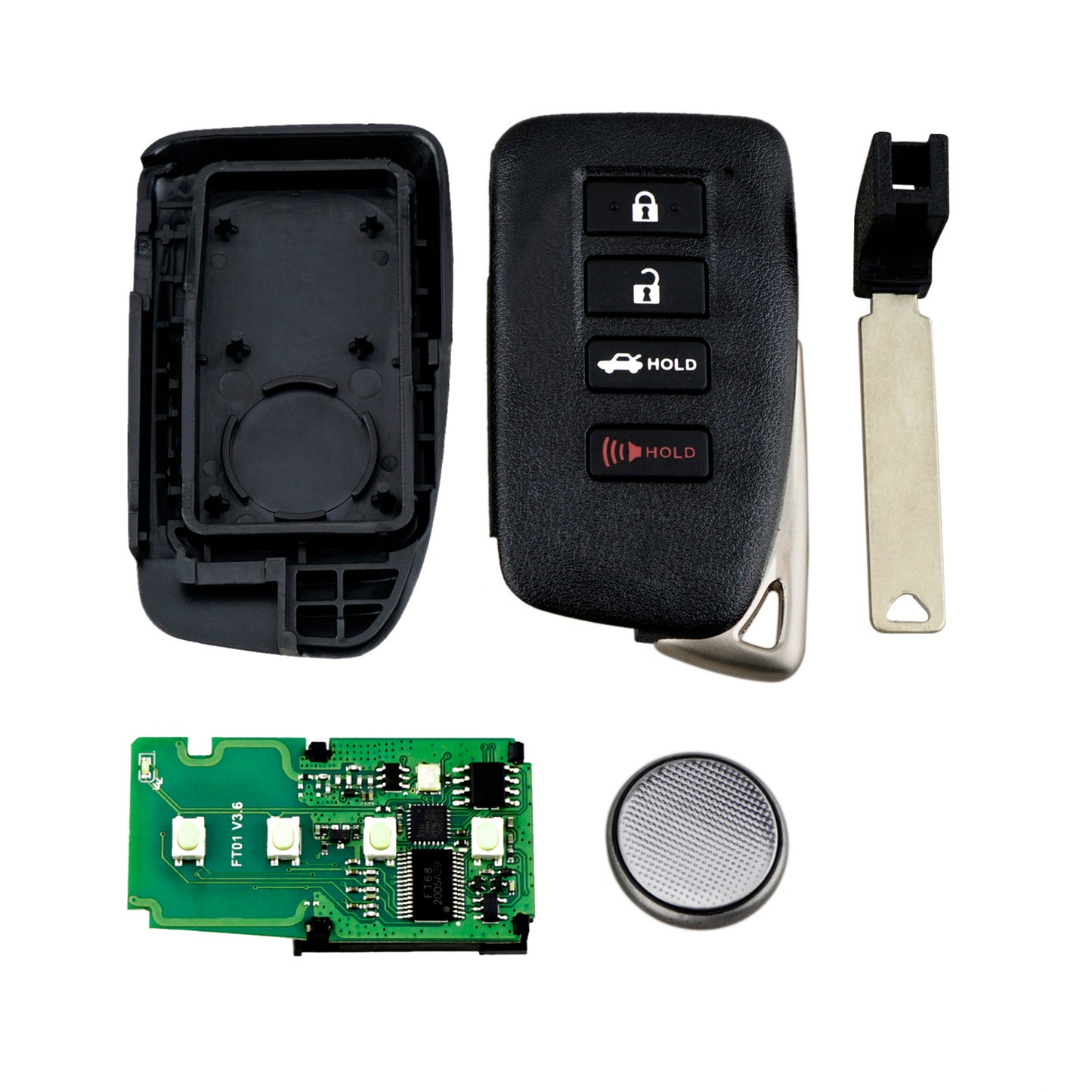 4 Buttons 315MHz Keyless Entry Fob Remote Car Key For 2013-2020 Lexus IS200 200T 250 300 350 RC200t 300 350 ES300h FCC ID: HYQ14FBA SKU : J901
