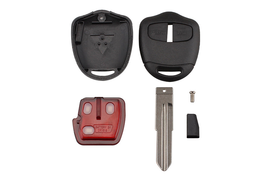 2 Buttons 433.92MHz ID46 Chip MIT8 Blade Car Remote Key Fob For MITSUBISHI Outlander Pajero Triton ASX Lancer Auto Parts