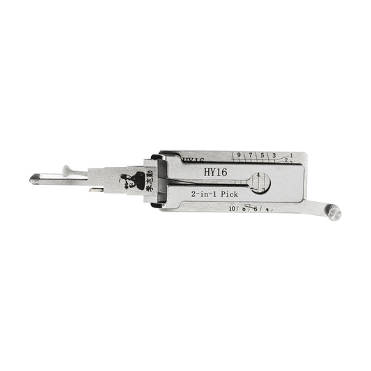 Original Lishi HY16 2 in 1 Pick Auto Locksmith Tool Pick and Decoder Locksmith Device