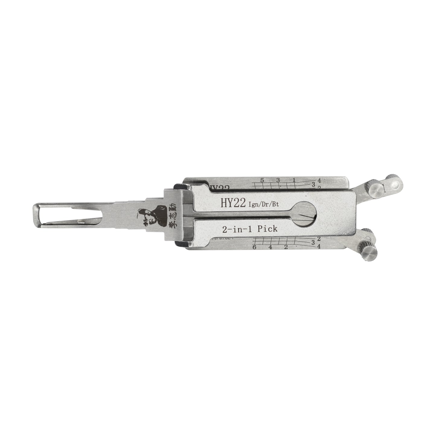 Original Lishi HY22 Ign/Dr/Bt 2 in 1 Auto Locksmith Tool Pick and Decoder Locksmith Device