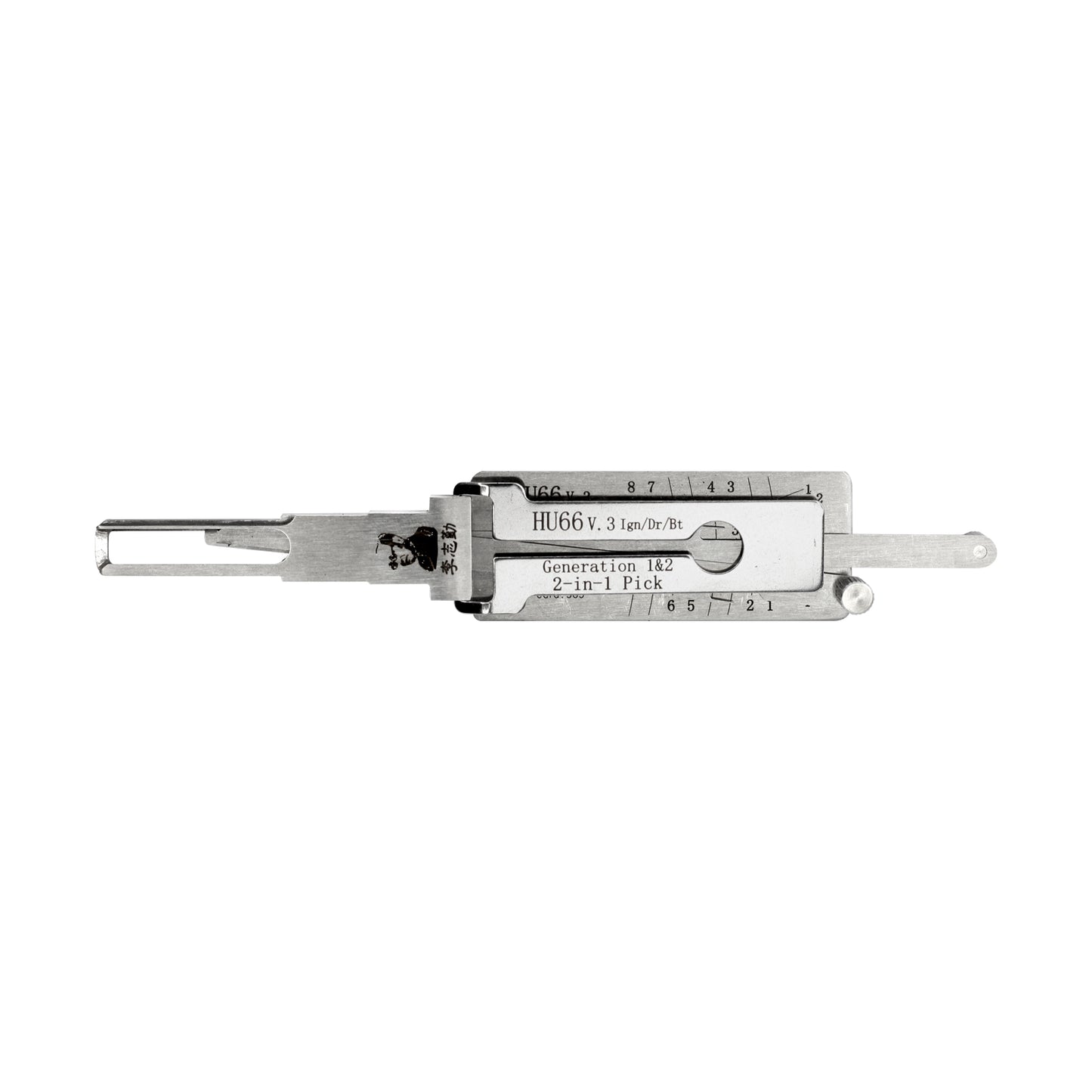 Original Auto Locksmith Tools door lishi 2-in-1Unlock ToolHigh Quality HU66 V.3 Ign/Dr/Bt