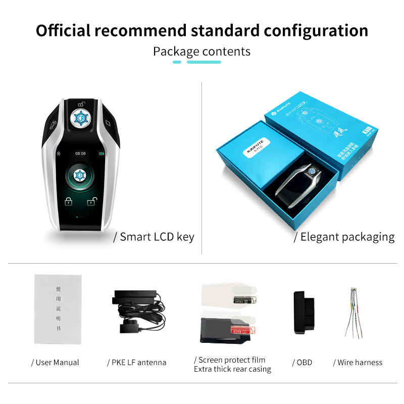 2022 best selling annual activity discount smart remote control screen touch lcd smart key for engine start stop cars